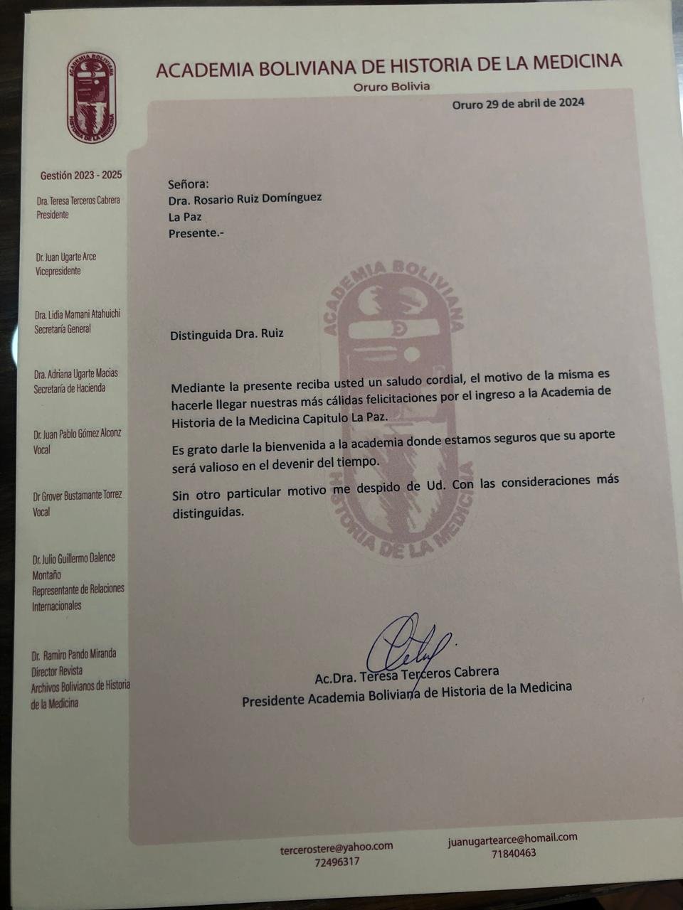 Actividad de bienvenida de la Academia